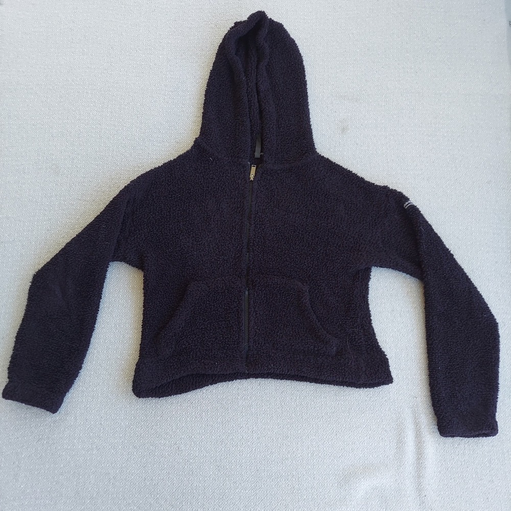 Calvin Klein‎ Hoodie Womens S Purple Sherpa Fleece Full Zip Performance Jacket
